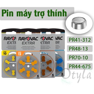 Pin Máy Trợ Thính Máy Điếc RAYOVAC EXTRA P312 A 312 P675 A 675 P13 A 13 P10 A 10 Vỉ 6 viên