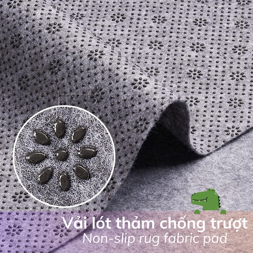 Vải Lót Thảm Handmade Chống Trơn Trượt, Dày Dặn - Non Slip Handmade Rug Fabric Kích Thước 1mx1m8
