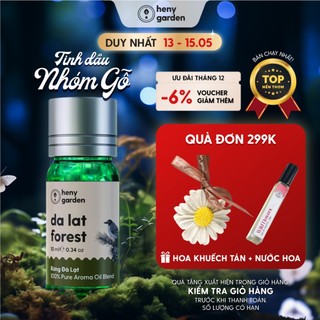 Tinh Dầu Thơm Phòng Nhóm Gỗ HENY GARDEN 15 MÙI Lưu Hương Lâu, Làm Nến Thơm