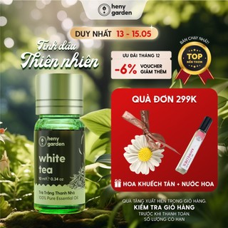 Tinh Dầu Xông Thơm Phòng 32 MÙI Thiên Nhiên HENY GARDEN Thư Giãn Organic Nguyên Chất