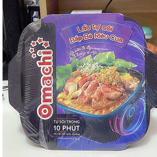Lẩu tự sôi Omachi bắp bò riêu cua 276gr - Exp 08/12/2024 (SL 1 hộp)