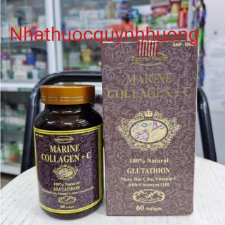 Viên uống marine collagen +c lọ 60 viên với glutathion,vitamin c ....giúp da sáng đẹp