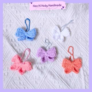 Móc khóa len bươm bướm by Heo Hí Hoáy