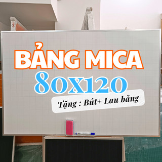 Bảng mica viết bút lông 80x120cm - Tặng Bút lông & Lau bảng