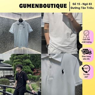 Áo Polo Nam Thêu Hình Trước Ngực Siêu Đẹp - Áo Polo Thêu Họa Tiết Form Trơn Cực Chất