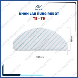 Phụ kiện robot hút bụi lau nhà ECV T8, T9 aivi, power, max, plus khăn lau rung, khăn lau giặt 5 lần