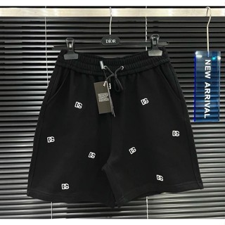 Quần short thun nam thêu hoạ tiết DG chất vải cotton mẫu mới thời trang trẻ trung cao cấp