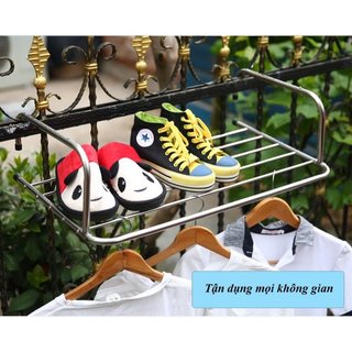 Giàn phơi móc ban công Inox 304 chuẩn