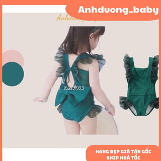 Bikini - đồ bơi liền thân bé gái-chất mềm mịn, siêu co giãn,đồ bơi cho bé 🥰