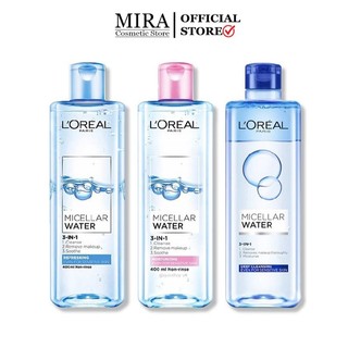 Nước Tẩy Trang L’Oreal Micellar Water 3-In-1 Moisturizing Even For Sensitive Skin 400ml