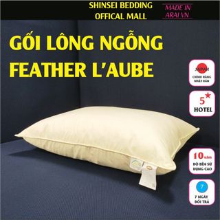 Ruột gối lông ngỗng tự nhiên feather hiệu laube hàng chính hãng Nhật Bản