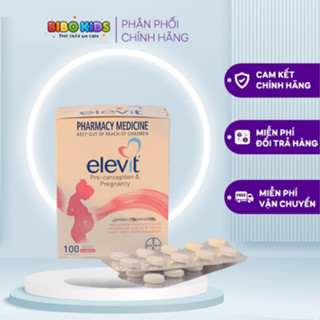 Elevit bầu, Vitamin tổng hợp cho mẹ bầu trước trong và sau thai kỳ, hộp 100 viên, hàng nội địa Úc