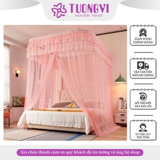 Mùng ngủ Không Khoan Tường Cao Cấp, nhập khẩu Chất Vải Vôn Mềm Mát Lạnh, Màu Sắc Hài Hoà, Tạo Sự Thẩm Mỹ Sang Trọng