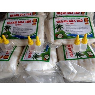 Thạch dừa thô bích liên dương 20 bịch 10 ký giá gốc 1100 giảm còn 570 cho khách sỹ