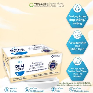Thực phẩm dinh dưỡng thay thế bữa ăn, tăng hệ miễn dịch, tiêu hóa tốt, xương chắc khỏe Delisoup 30 hộp (250ml/hộp)