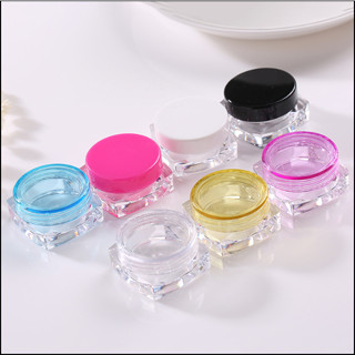50 - 100 Hũ nhựa chiết mỹ phẩm đáy VUÔNG xịn 2g, 3g và 5g hũ nhập nhiều màu - Hủ nhựa pet xịn mỹ phẩm, phụ kiện du lịch.