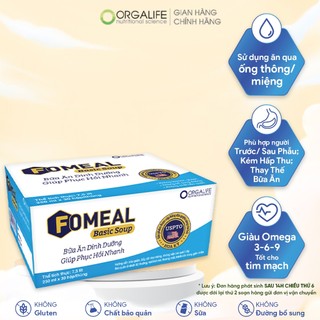 Thực phẩm dinh dưỡng thay thế bữa ăn, kiểm soát đường huyết, phục hồi nhanh chóng Fomeal Basic Soup 30 hộp (250ml/hộp)