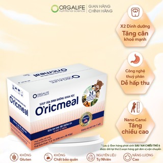 Soup sữa dinh dưỡng cho trẻ biếng ăn, giúp tăng cân, phát triển trí não, tăng đề kháng Oricmeal 36 hộp (200ml/hộp)