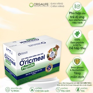 Soup uống dinh dưỡng dễ hấp thu, tăng miễn dịch cho trẻ dị ứng sữa & đậu nành Oricmeal Peptide 36 hộp (200ml/hộp)