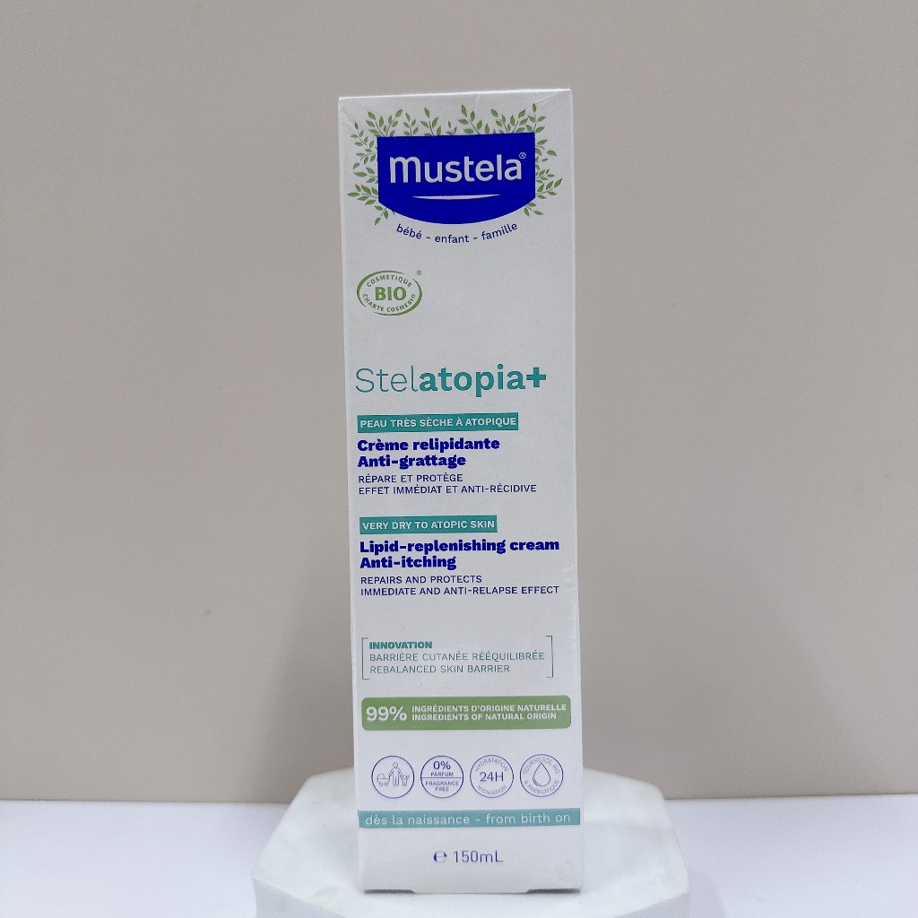 Kem dưỡng chàm da dành riêng cho mặt Mustela Pháp tuýp 150ml , kem chàm da Shop mẹ Min