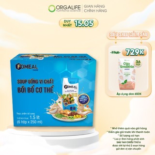 Combo 1 tuần bồi bổ cơ thể thay thế bữa ăn, ổn định đường huyết, dễ hấp thu, tăng đề kháng Fomeal Care 6 hộp (250ml/hộp)