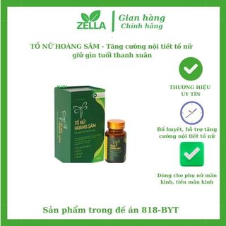 Tố nữ hoàng sâm -tăng cường nội tiết tố nữ- giữ gìn tuổi thanh xuân - sản phẩm thuộc đề án 818 bộ y tế