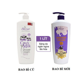 Sữa tắm  Elizzer chiết suất sữa bò chai 1000ml- nhập khẩu Malaysia- bao bì mới
