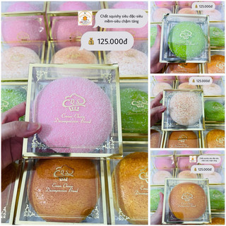 Squishy bánh mochi tròn kèm hộp chậm tăng