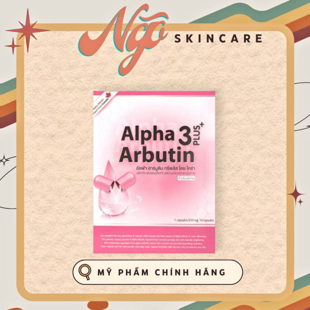 Viên Kích Trắng Alpha Arbutin 3+ Plus - Mẫu Mới