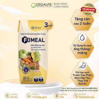 Soup uống dinh dưỡng thay thế bữa ăn, dễ hấp thu, tăng hệ miễn dịch, phục hồi sức khỏe Y Học Fomeal 3 hộp (237ml/hộp)