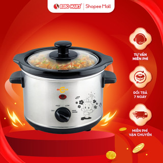 Nồi nấu cháo chậm hàn quốc bb cooker 1,5l nồi nấu cháo ninh hầm chưng yến kho thịt đa năng - bibomart