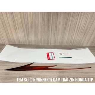 Tem sườn Winner v1 đời 2017 Cam đen Trái ( 1 Miếng )