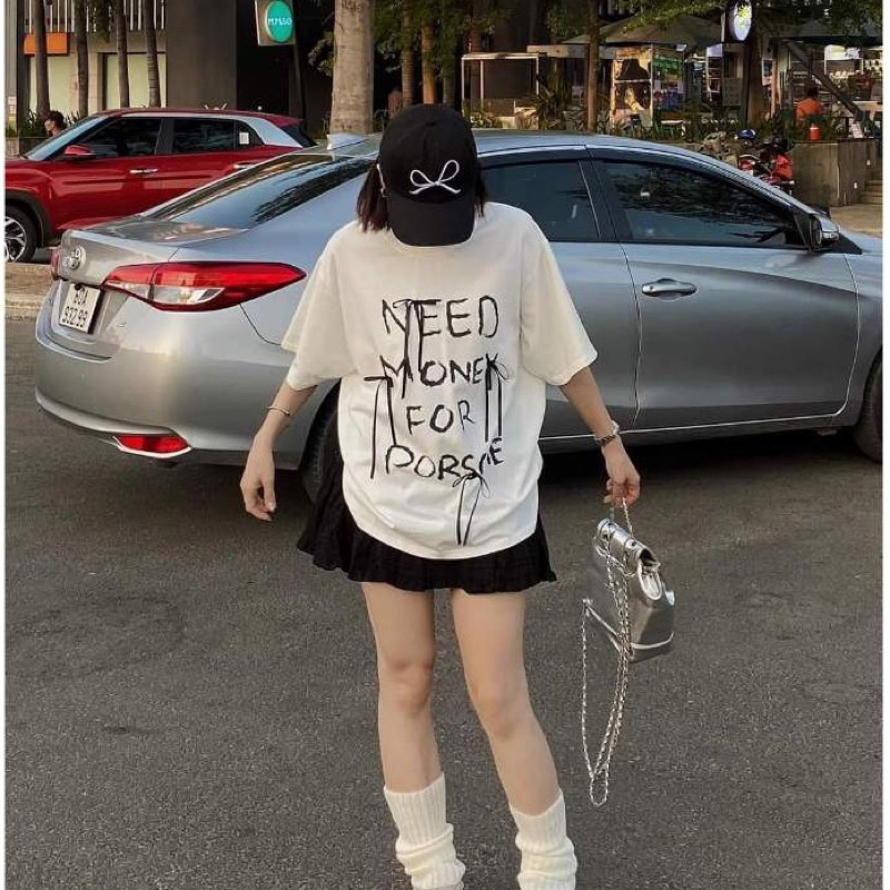 Áo thun NEE DÂY form rộng tay lỡ chất mát phong cách Hàn Quốc | BigBuy360 - bigbuy360.vn