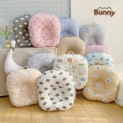 Gối chống trào ngược KidAndMom Bunny cao cấp Vải cotton Hàn chống nôn trớ an toàn cho bé sơ sinh