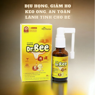 Polikid | Xịt họng Keo Ong - Dr. Bee - Dịu họng, giảm ho, sát khuẩn hầu họng, lành tính cho bé