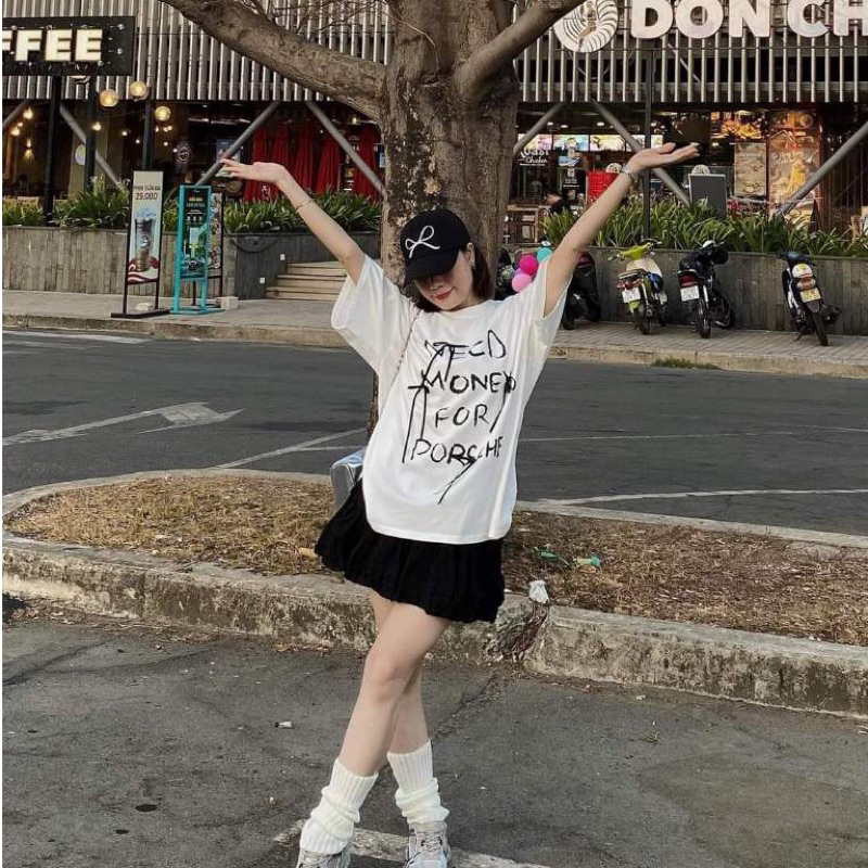 Áo thun NEE DÂY form rộng tay lỡ chất mát phong cách Hàn Quốc | BigBuy360 - bigbuy360.vn