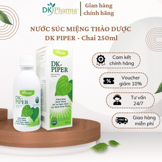 Nước súc miệng thảo dược dk-piper - lọ 250ml - dược khoa