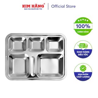 Khay Canteen inox lớn có nắp Kim Hằng KHG0283