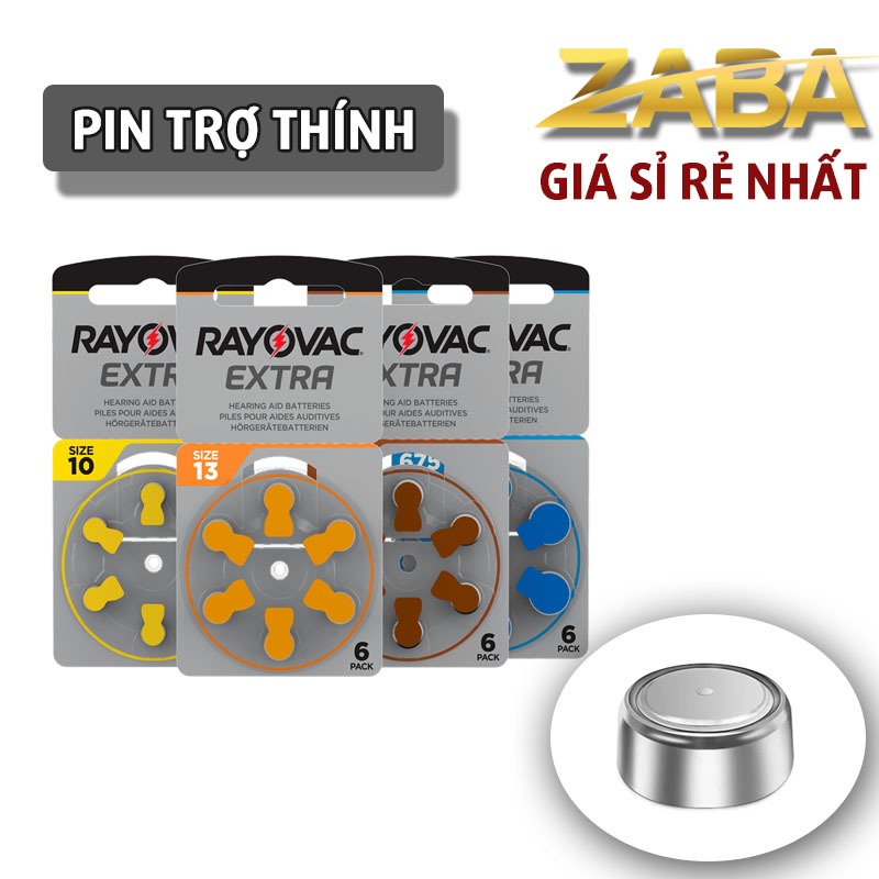 Vỉ Pin Cúc Áo 1.45V Máy Trợ Thính Không Dây Tai Nghe Máy Điếc Nhét Tai Size Mã A 312 A 675 A 13 A 10 IIC ITC ITE BTE