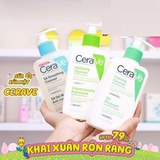 Sữa rửa mặt Ce.ra.ve tạo bọt dịu nhẹ siêu sạch bụi bẩn và dầu thừa 236ml-Auth