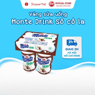  Váng sữa uống Zott Monte Drink Socola nhập Đức (vỉ - 95ml x 4 chai)