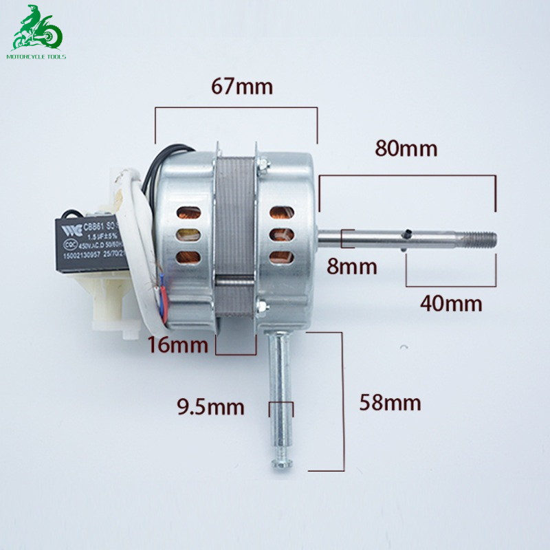 【🔥Rẻ】Đầu quạt 220v không chổi than siêu tiết kiệm, trục vát D, trục đỡ 8 mm, 2 vòng bi có hồi tiếp đ