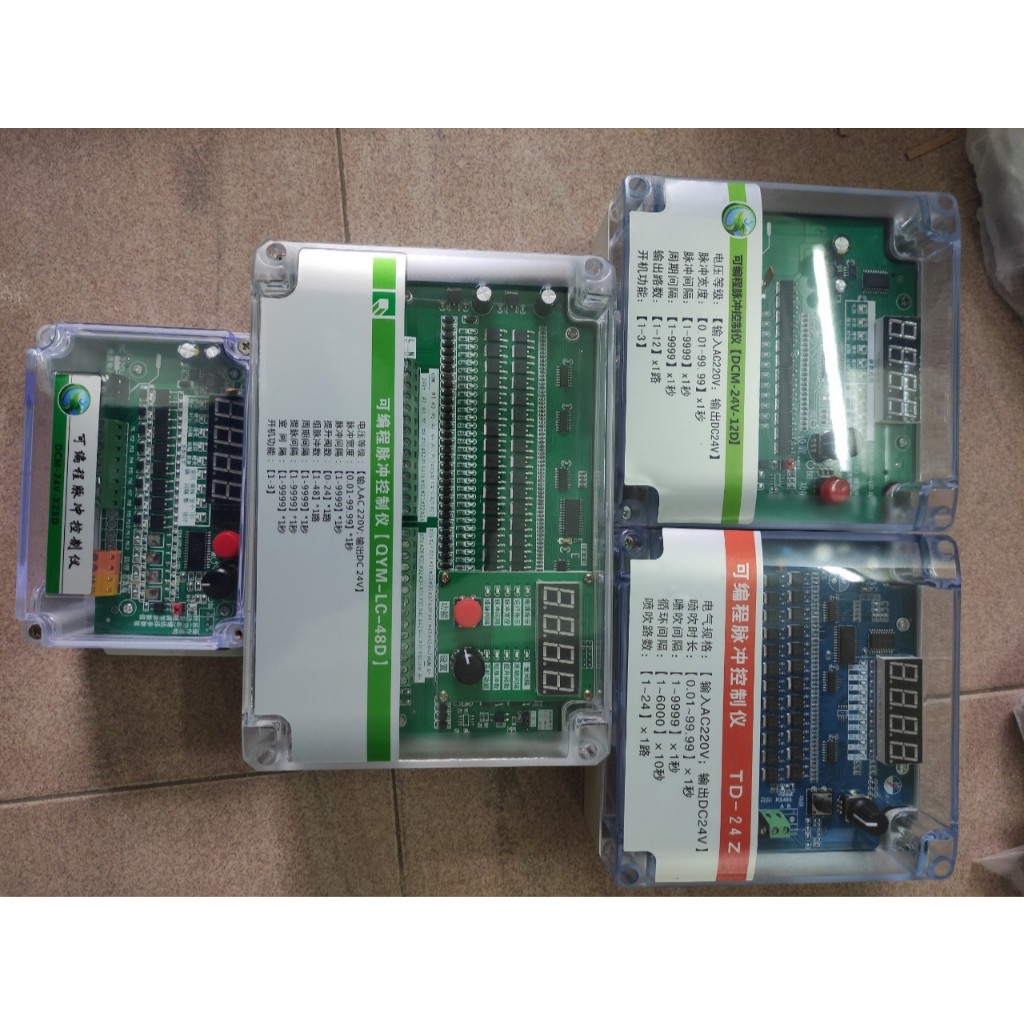 Mạch điều khiển van rũ bụi 8 10 12 16 20 24 36 48 cổng vào 220V ra 220V hoặc 24V