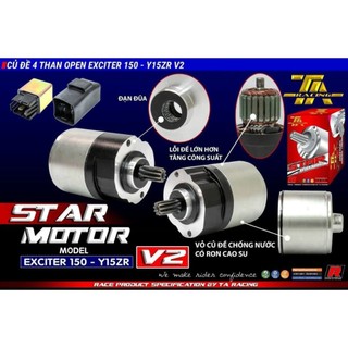Củ đề độ V2 - TA start motor racing 4 THAN ĐỀ LÕI LỚN ex150 ex11 ex10 4số 5số  winner sonic FU125 ( TẶNG KÈM MÓC KHÓA)