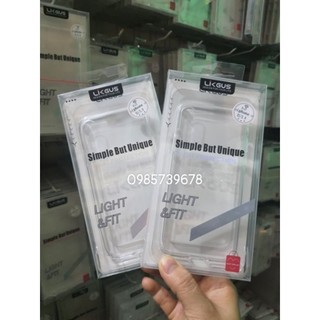 Ốp lưng cứng Hiệu Likgus cho Iphone X trong suốt.