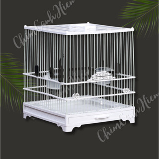 (LOẠI ĐẸP) Lồng Chim Ráp Sẵn Lồng Chim Hút Mật, Khuyên, Ốc Mít Nhựa ABS Kèm Phụ Kiện (Giao màu ngẫu nhiên)