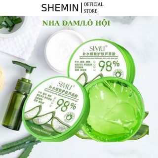 Gel nha đam dưỡng ẩm làm mát và dịu da gel lô hội cấp ẩm hiệu quả SHEMIN