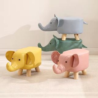 Hoạt hình voi trẻ em phân thấp dễ thương thay giày cho quà tặng trẻ em