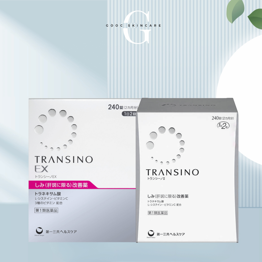 Hộp Viên Uống Giảm Nám Transino Whitening - Hộp Trắng