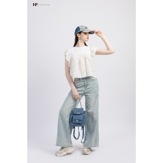Quần Jeans Nữ JP FASHION Ống Suông, Quần Bò Cạp Cao Tôn Form Chất Vải Mát Thoáng Khí 11109827